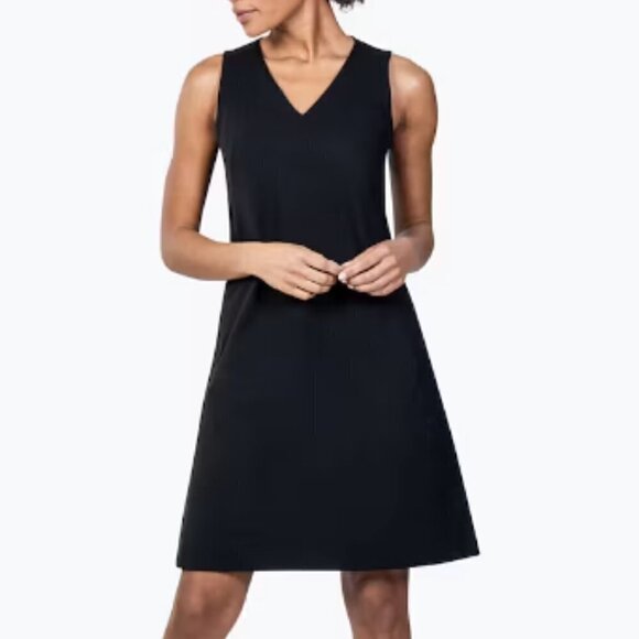 Ministry of Supply Kinetic A-Line Dress in Black sz 0 - Picture 1 of 5